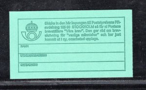 SWEDEN SC# 672D(H246 FACIT) COMP BKLT FVF/MOG