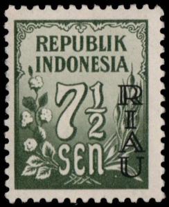 ✔️ INDONESIA RIAU 1954 - NUMERALS - SC. 2 ** MNH OG  [IDR002] 