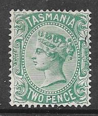 Tasmania #61 2p Queen Victoria (MNG)  CV $12.00