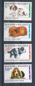 Bulgaria 1997 Scott 3969-3972 set of 4 CTO - DOGS Puppies