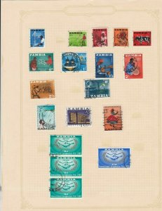 zambia stamps sheet ref 17763