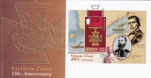 Jersey 2006,  Victoria Cross.  Miniature Sheet on FDC