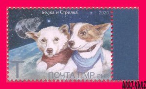 TRANSNISTRIA 2020 Space Soviet Russia Dogs Cosmonauts Astronauts Flight 1v MNH