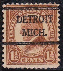 Precancel - Detroit, MI PSS 633-42 - Bureau Issue