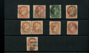 ?Jumbo, & large margin, plus well centered, 3 cent Small Queen lot used Canada