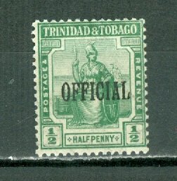 TRINIDAD & TOBAGO 1917 OFFICIAL #O4 MNH...$0.75