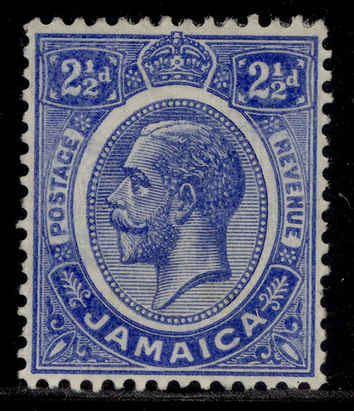 JAMAICA GV SG61a, 2½d deep brt blue, M MINT.