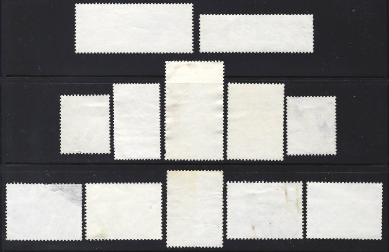 China stamps 1979 LotC T39, T41, T42,T43, J35, J36, J37, J38, J43, R20. 12 used.