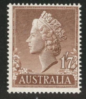 Australia  Scott 301 MNH** 1957 QE2 stamp CV$4.50