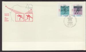Canada Olympics 1986 Canada Post U/A FDC BIN