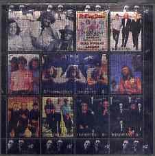 DAGESTAN - 1999 - Bee Gees - Perf 12v Met. Sheet-Mint Never Hinged-Private Issue