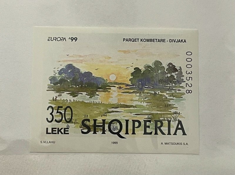 Souvenir Sheet Albania Scott #2592a nh