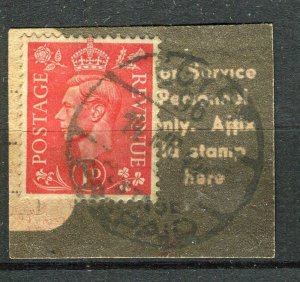 EGYPT; 1940s early GVI issue British Forces Post fine POSTMARK PIECE