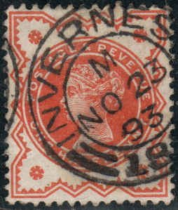 Great Britain  #111  Used  Inverness Cancel CV $1.10