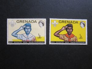 Grenada 1972 Sc 468 color missing Varity set MNH