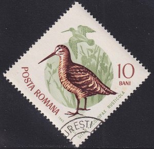 Romania - 1965 - Scott #1768 - used - Bird Eurasian Woodcock