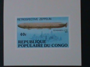 ​CONGO- RETROSPECTIVE ZEPPPELIN PROF SHEET MNH  S/S VF WE SHIP TO WORLDWIDE