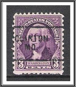 US Precancel #720 Clinton MO Used