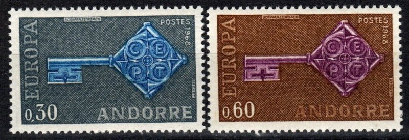 Andorra (Fr) #182-3 MNH CV $16.50  (V5554)