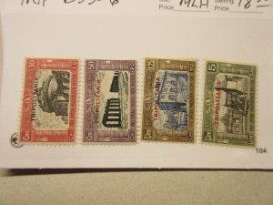 TRIPOLITANIA Scott B33-B36, MINT LIGHTLY HINGED, Lot14, Cat $18.50