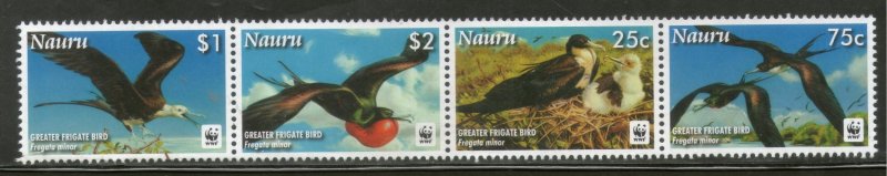 Nauru 2008 WWF Greater Frigate Birds Wildlife Animal Sc 589-92 MNH # 425