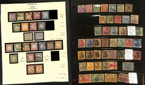 Germany Stamp Collection on 3 Pages, 1872-1930, Early Classics