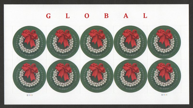 MALACK 4936 Forever 2014 Global Full Sheet, VF OG NH sheet4936