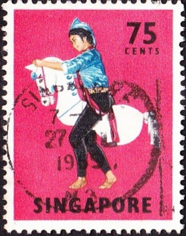 SINGAPORE 1968 75c Multicoloured SG111 FU