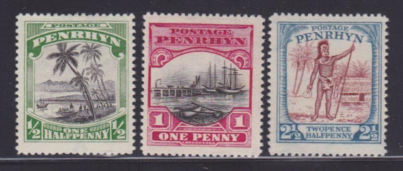 Penrhyn Scott # 31-34 VF lightly hinged set nice colors cv $ 20 ! see pic !