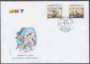 CROATIA Sc #151 FDC - SELF-PORTRAIT by ZLATKO SULENTIC