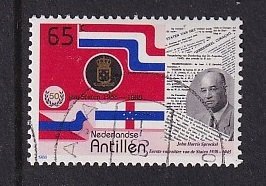 Netherlands Antilles  #594 cancelled 1988 anniversary States Netherlands 65c