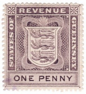 (I.B) Guernsey Revenue : Duty Stamp 1d (1903)