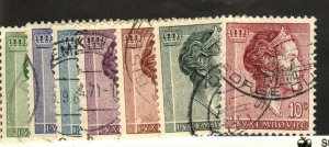 Luxembourg #362, 365-6, 368-9, 372-3 used