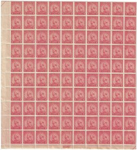 US 689 - MNH Sheet of 100 - 3¢ Stamps. Gen. von Steuben.  FREE SHIPPING!!