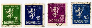 Norway Stamps # 111-14 Used VF Scott Value $35.50