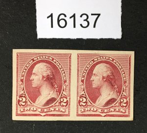 MOMEN: US STAMPS # 219DP5 IMPERF PROOF UNUSED NO GUM $80 LOT #16137