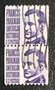 US #1297 Used F/VF (Coil Pair) Francis Parkman