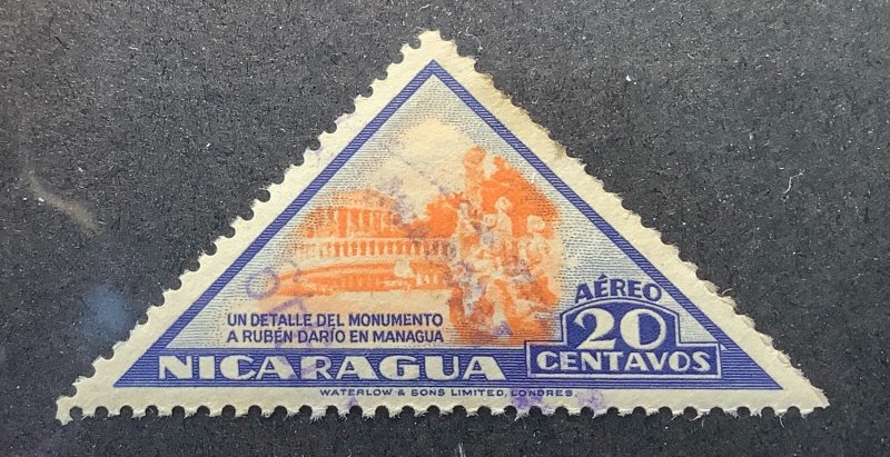 Nicaragua 1947 Scott C287 used - 20c, Ruben Darıo Monument