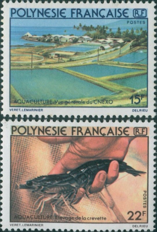 French Polynesia 1980 Sc#331-332,SG322-323 Aquaculture set MNH