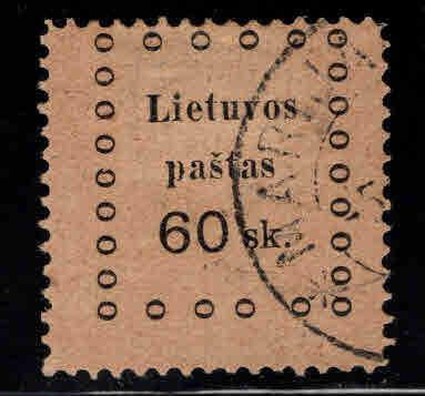 LITHUANIA Scott 19 Used 2nd Kaunas Issue