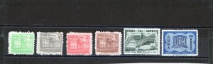 CUBA 1958 YEAR SET OF 6 STAMPS MNH