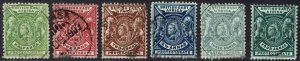 BRITISH EAST AFRICA 1896 QV LIONS ½A - 4A USED