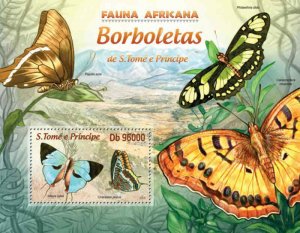 St Thomas - Butterflies - 4 Stamp Sheet - ST13220b