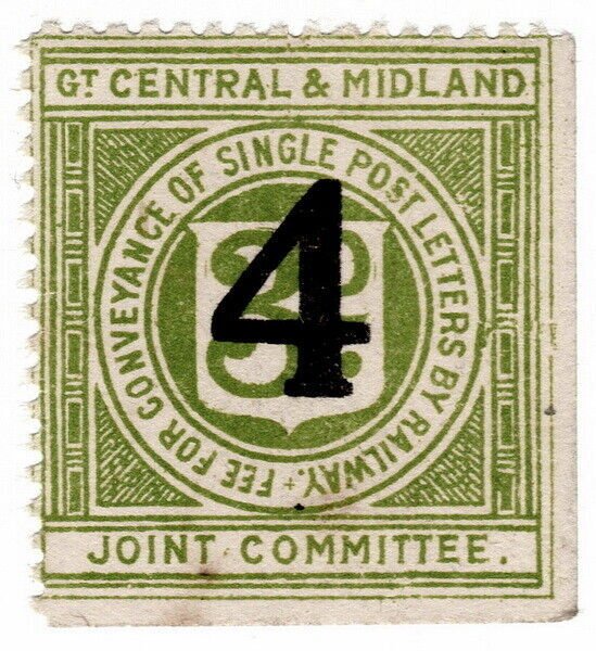 (I.B) Great Central & Midland Joint Committee Railway : Letter 4d on 3d OP 
