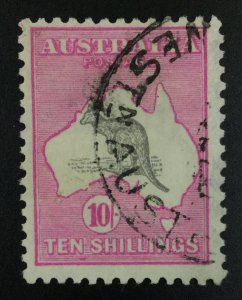 MOMEN: AUSTRALIA SG #43 1917 KANGAROO USED £350 LOT #62302