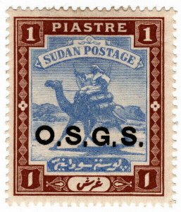 (I.B) Sudan Postal : Government Service 1pi