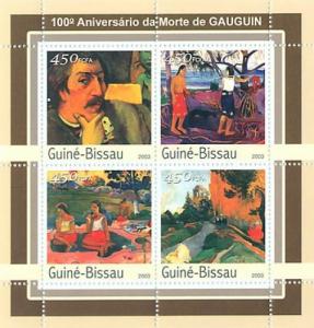 GUINEA BISSAU 2003 SHEET GAUGUIN ART PAINTINGS