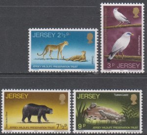 Great Britain,  Jersey,  Jersey Wildlife  (SC# 65-68) MNH SET