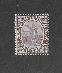 St Kitts & Nevis Sc #3  2p OG/HR  VF