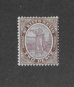 St Kitts & Nevis Sc #3  2p OG/HR  VF